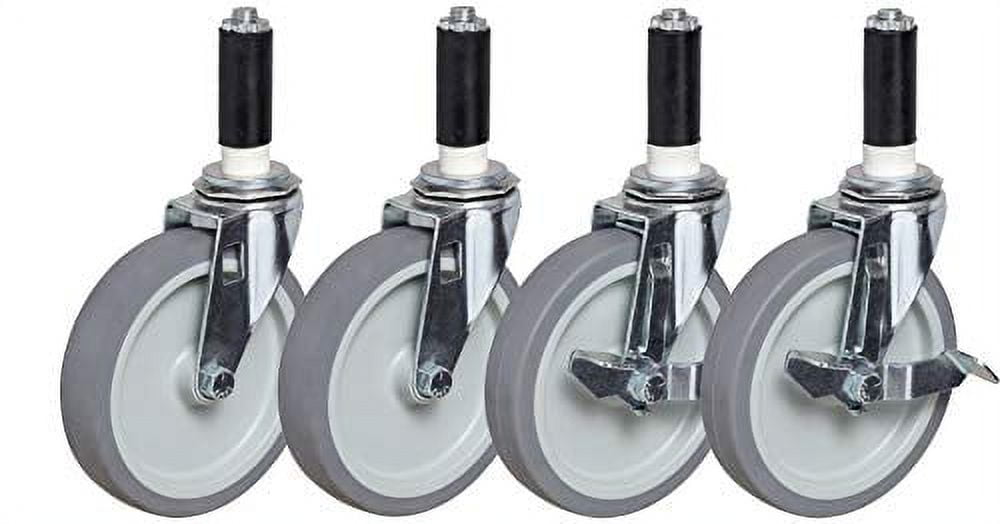 Expandable Stem Caster Set For 3 4 ID Tubing Thermoplastic Rubber expandable-stem-caster-set-for-3-4-id-tubing-thermoplastic-rubber