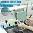 Expandable Storage Drain Basket Rack, Sink Rack Telescopic Sink Holder