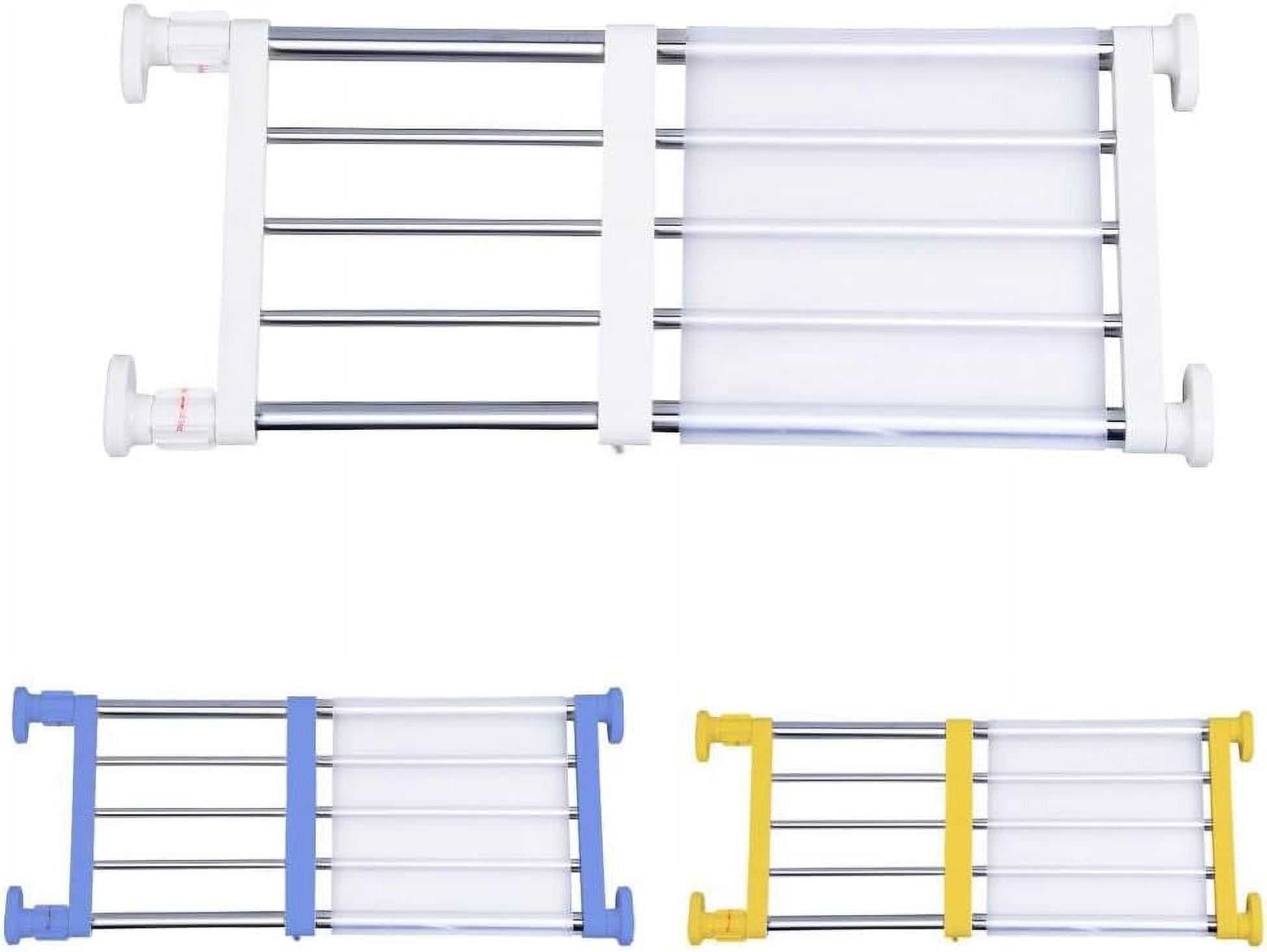 Expandable Tension Shelf Adjustable Closet Rod DIY Divider Hanger ...