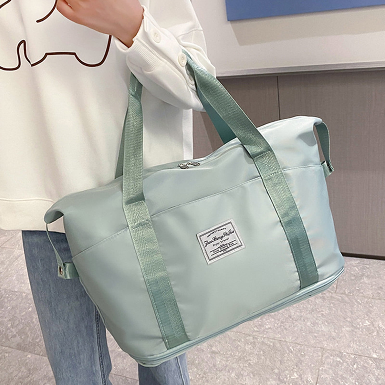 Expandable Travel Duffle Bag for Women Men, Large Gym Bag Travel