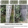 thumbnail image 1 of Expandable Tree Trunk Protector | Plastic Tree Guard Wrap with Ventilation Holes | Weatherproof Bark Protection Cover for Saplings | Stackable Design | Light Coffee Color | 13.5" x 7.8" Panel, 1 of 4