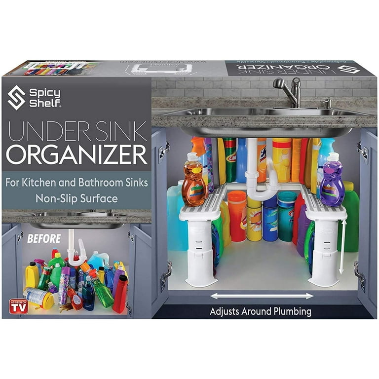 Expandable Under Sink Organizer and Storage I Bathroom Under the