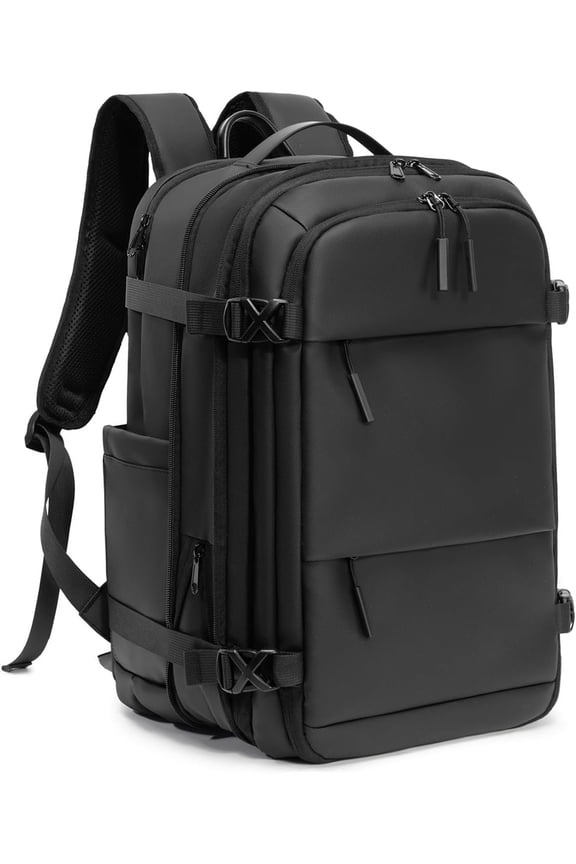 Expandable Vacuum Seal Travel Backpack with Air Compression System, Water-Resistant Carry- Backpack with TSA Lock 60L