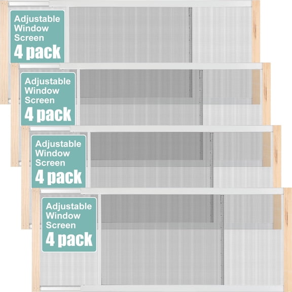 Expandable Window Screen 18 Inches High x 25-45 Inches Wide Replacement Home Screens