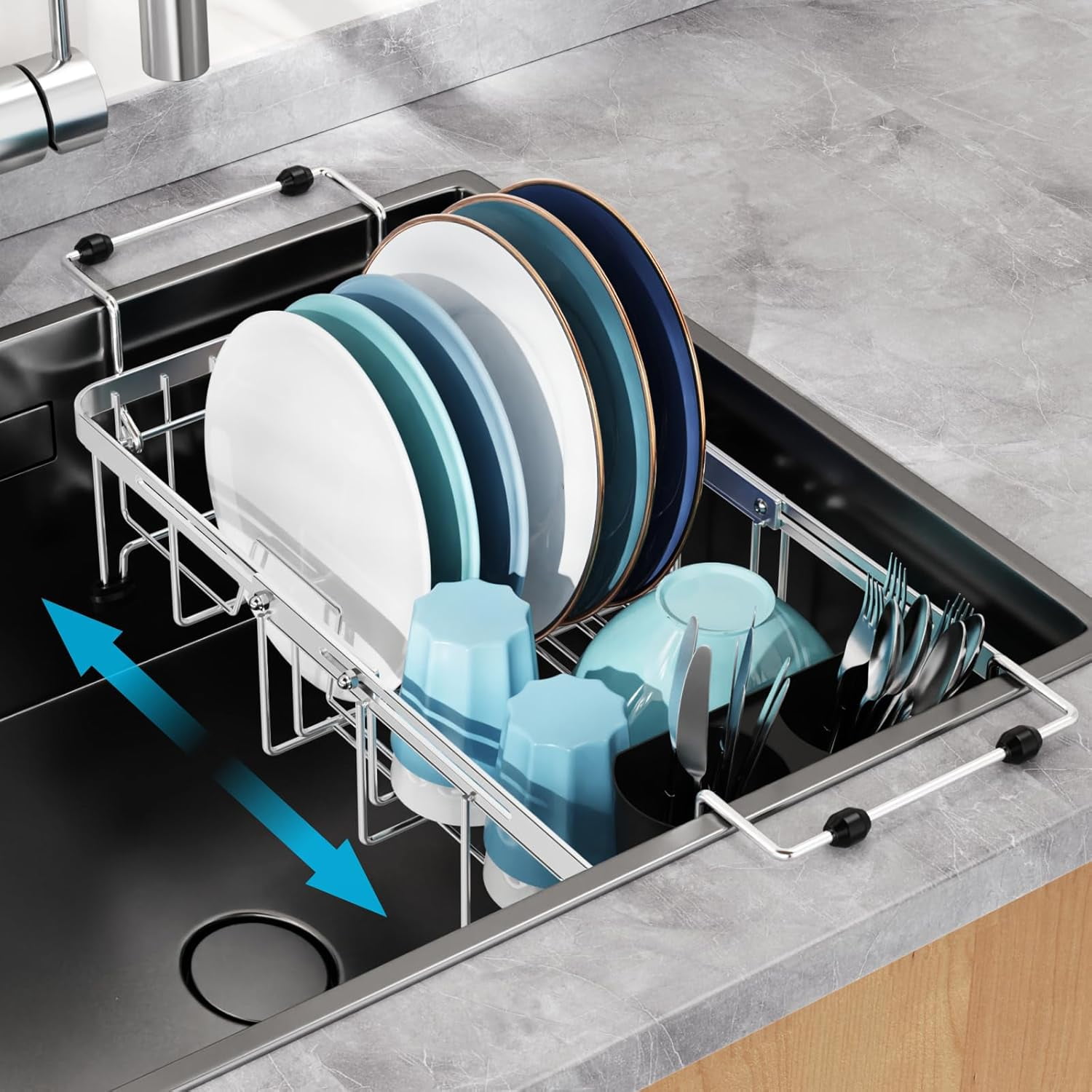 Sabatier Expandable Dish Rack 水切りラック 81QcBxIdk5L._AC_UL210_SR210,