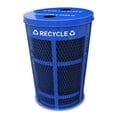 thumbnail image 1 of Expanded Metal Recycling Receptacle Blue, 1 of 1
