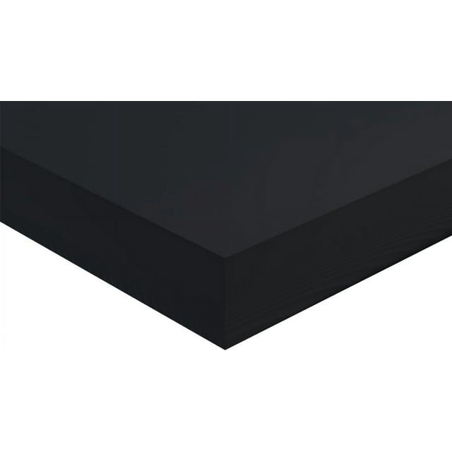 Expanded PVC Foam Board, Black, 1/8