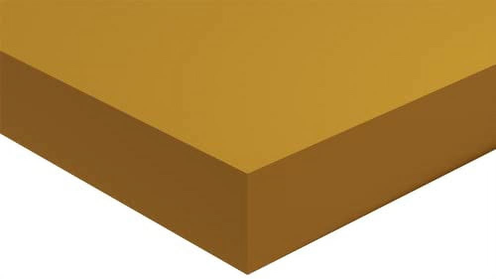 Expanded PVC Foam Board, Dark Yellow, 1/8" (0.125", 3MM) Thick, 18" W x