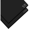 thumbnail image 1 of Expanded PVC Sheet – Lightweight Rigid Foam – 6mm (1/4 Inch) – 24 x 48 Inches – Black – Ideal for Signage, Displays, and Digital/Screen Printing by Ring Binder Depot (2 Pack), 1 of 6