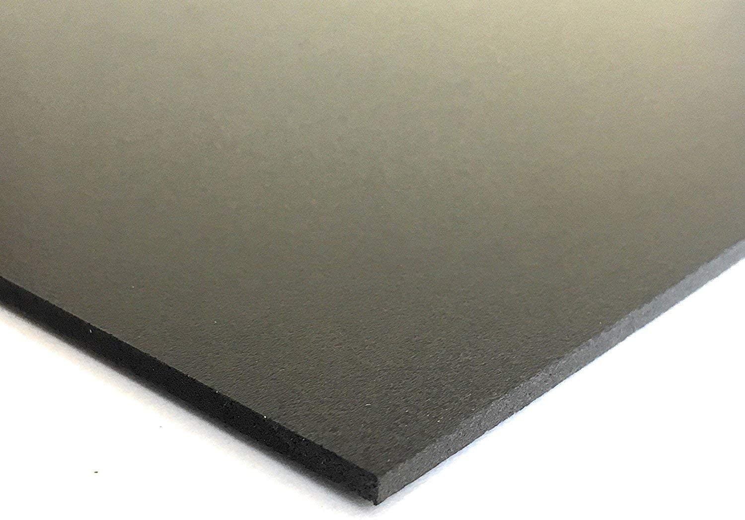Expanded PVC Sheet Lightweight Rigid Foam 6mm (1/4 Inch) 24 x 48 Inches Black Ideal for Signage, Displays, and Digital/Screen Printing by Ring Binder Depot