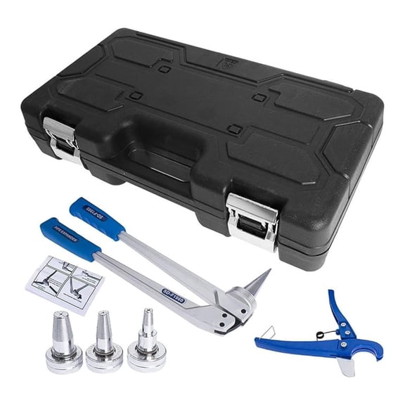 Expander PEX Expansion Tool Manual Expansion Tool Replacement for Propex Expansion Suit Propex Wirsbo Uponor with 1/2 Inch 3/4 Inch 1 Inch Expansion Head and Pipe Cutting Pliers