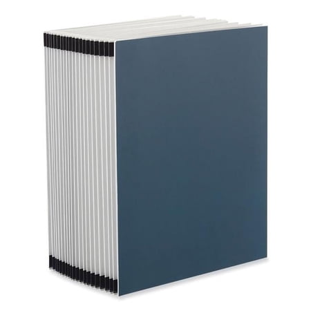Expanding Desk File - 20 Dividers - Alpha Index - Letter Size - Blue Cover