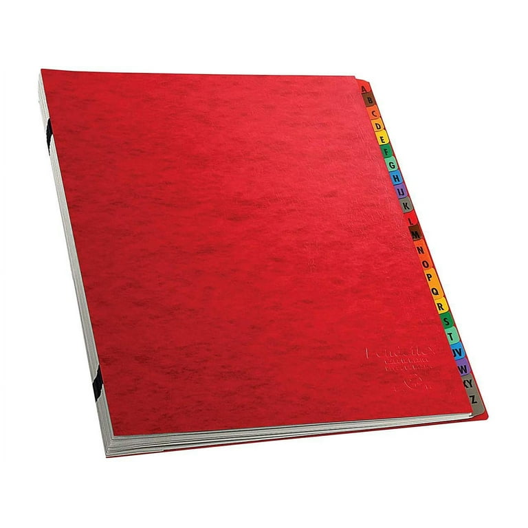 Expanding Desk File, 23 Dividers, Alpha Index, Letter Size, Red Cover Expanding Desk File, 23 Dividers, Alpha Index, Letter Size, Red Cover