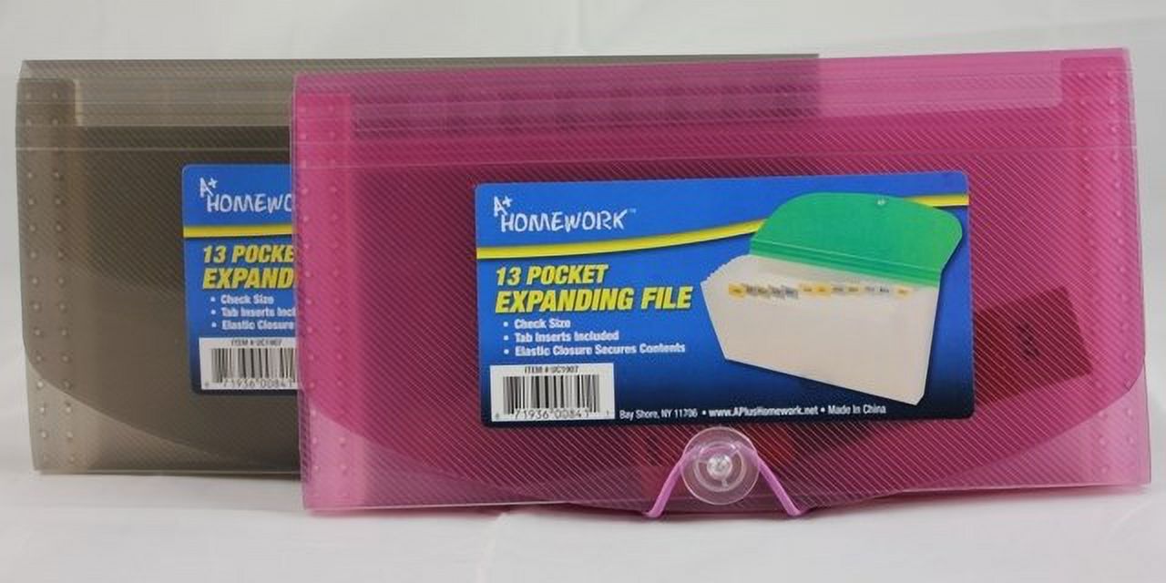 Expanding File 13 pocket Check Size Case Pack 24