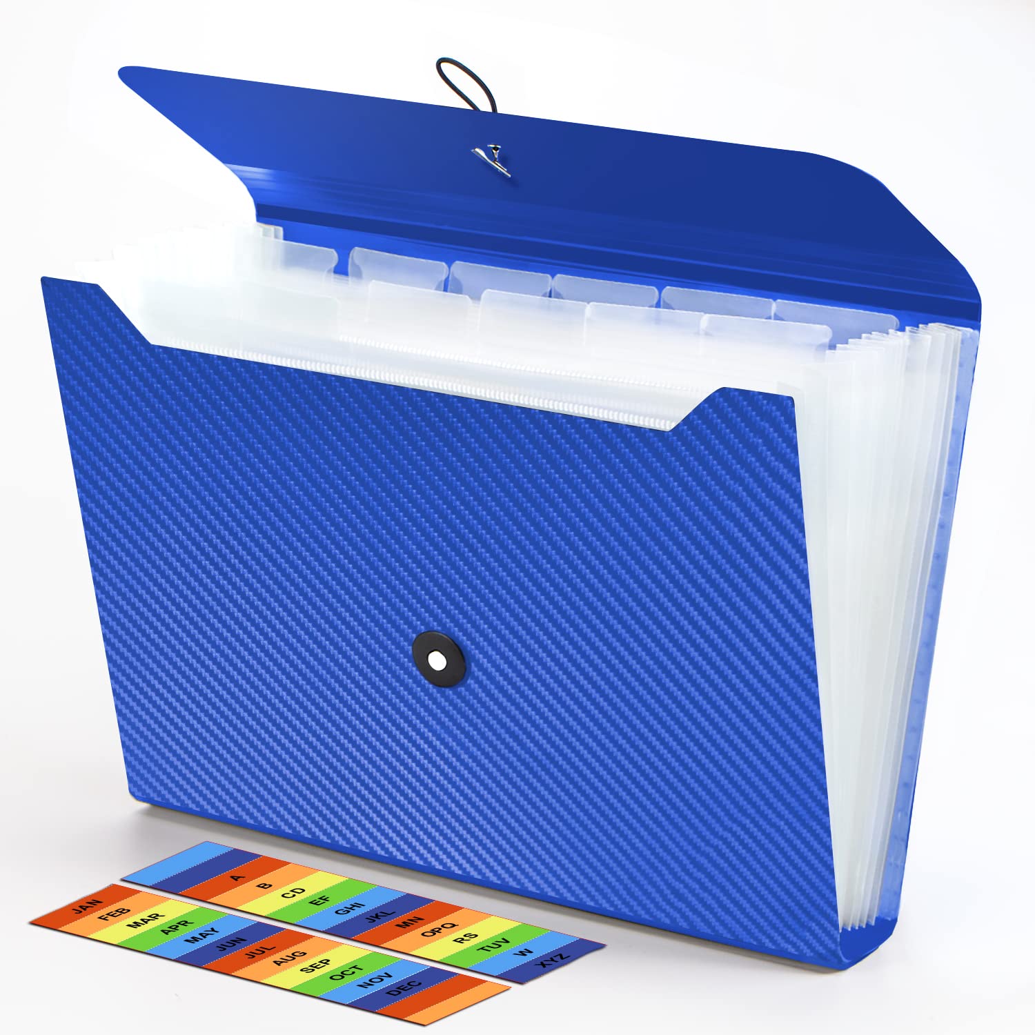 Expanding File Folder, 13 Pockets Accordian File Holder Organizer, A4 ...