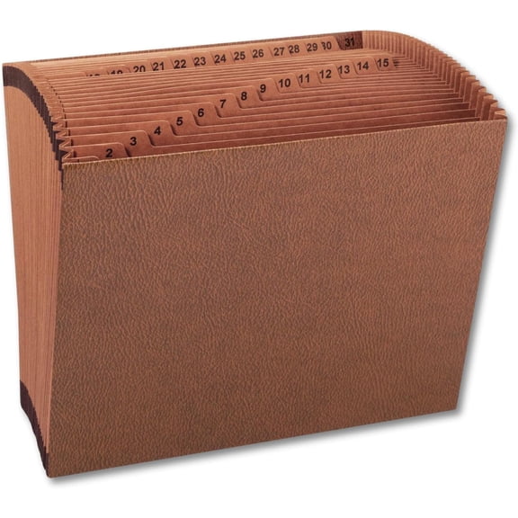 Expanding File Folder 31 Sections, Accordion File Organizer, Numerical Open Top Pocket Expanding File Folder, Letter Size