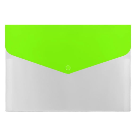 Expanding File Folder 6 Pocket Organizer Waterproof Filing System for Documents Travel Portable Briefcase File Holder for Office Fluorescent Green