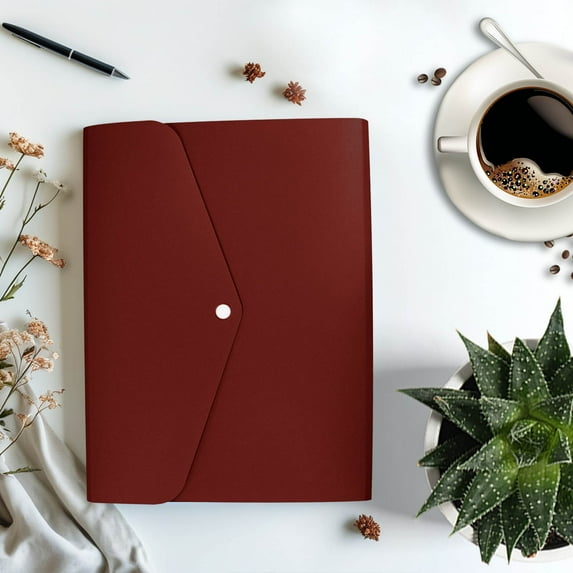 Expanding File Folder with 6 Pockets, Premium Accordion File Organizer, A4 Letter Size Folders for Documents, Sleek Filing Folders with Bungee Closure, Portable Folders for School Office Supplies