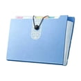 thumbnail image 1 of Expanding File Folder, 8 Pocket Accordion File Organizer, Large Capacity A4 Document Organizer with Snap Closure, Portable Plastic File Folder for School, Office, and Home Use, 1 of 7