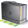 Expanding File Folder/Accordion File Organizer/Portable File Box with ...