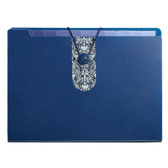 Expanding File Folder File organizer 8 Pockets File Organizer Accordion Filing Folder Expandable File Folder for Documents Aesthetic Paper Organizer Folder for Work,School,Home,Office,Blue