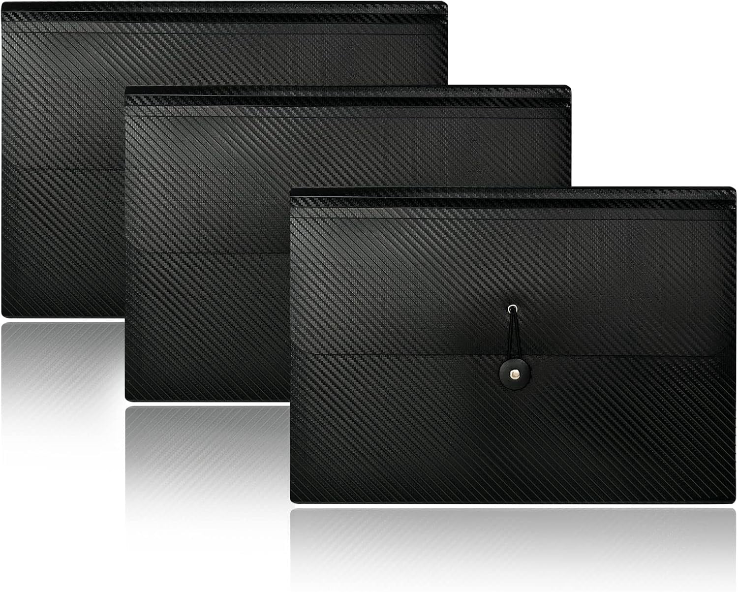 Expanding File Folder with Tabs, 13 Pockets File Organizer Accordion File Holder ，with Elastic Buckles Closure, A4 Paper Document Organizer for Home School Office