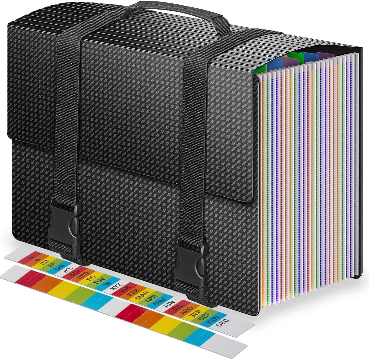 Expanding File Folders,25 Pockets Accordion File Organizer,Expandable ...