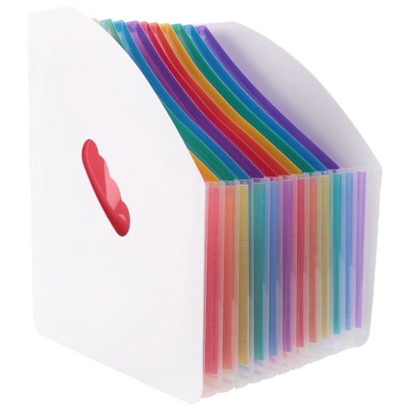 Expanding File Holder Folder Standing A4 Vertical File Organizer Magazine Basket Desktop 13 Pockets File Holder