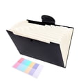 thumbnail image 1 of Expanding File Organizer with 12 Pockets,Accordion File Folders with Labels,Accordion File Folders with Snap Buckles Closure,Portable Document Paper Bill Receipt Organizer for Home,College (Beige), 1 of 7