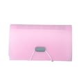 thumbnail image 1 of Expanding File Organizer with 13 Pockets，Mini Accordion File Folders for Storage Invoice Cards Coupon Tickets Receipt Document Pink, 1 of 6