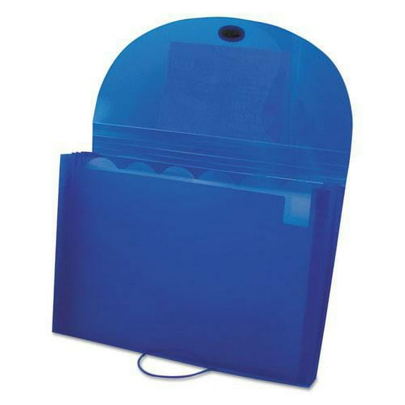 Expanding Files, 1.63" Expansion, 7 Sections, Letter Size, Blue | Bundle of 2 Each