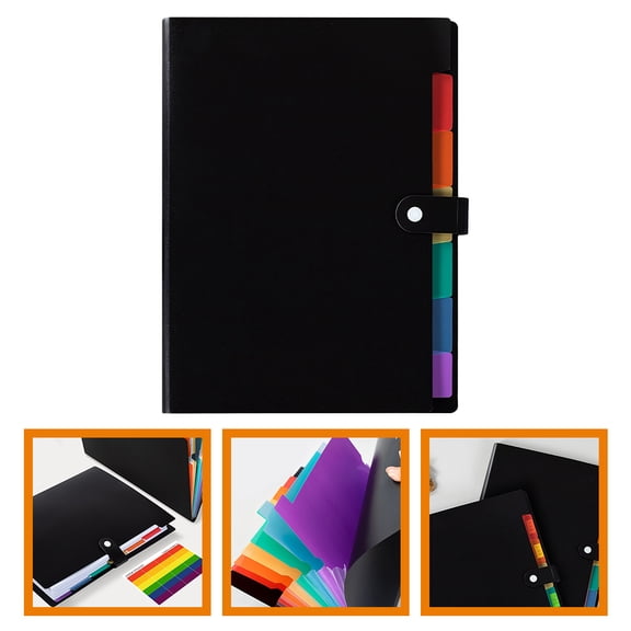 Expandable Accordion File Folder Organizer with Multiple Pockets, Document Storage Binder for Office and Home Use