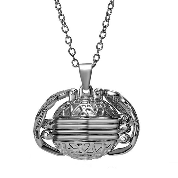 Expanding Photo Locket Pendant Necklaces for Women Retro Angel Love Heart Shape Silver Plated Choker Charm Necklace Punk Jewelry Gift