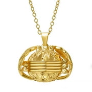 GHSOHS Expanding Photo Locket Pendant Necklaces for Women Retro Angel Love Heart Shape Silver Plated Choker Charm Necklace Punk Jewelry Gift