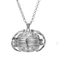 thumbnail image 1 of Expanding Photo Locket Pendant Necklaces for Women Retro Angel Love Heart Shape Silver Plated Choker Charm Necklace Punk Jewelry Gift, 1 of 2