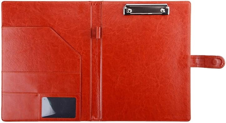 Expanding Portfolio Folder – Faux Leather Document Organizer with Accordion File Pocket, Professional Binder for Business, Interview, Office, School