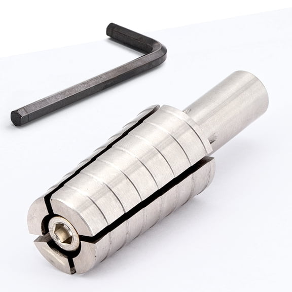 Expanding Ring Mandrel with Hex Allen Key – Large Premium Stainless Steel Expanding Lathe Mandrel – Heavy Duty Ring Shaper Tool for Ring Turning and Ring Making - Ring Sizes(11-14) - by MaxoPro