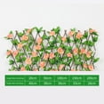 Expanding Trellis Artificial Rose Flower Garden Wall Leaf Wood