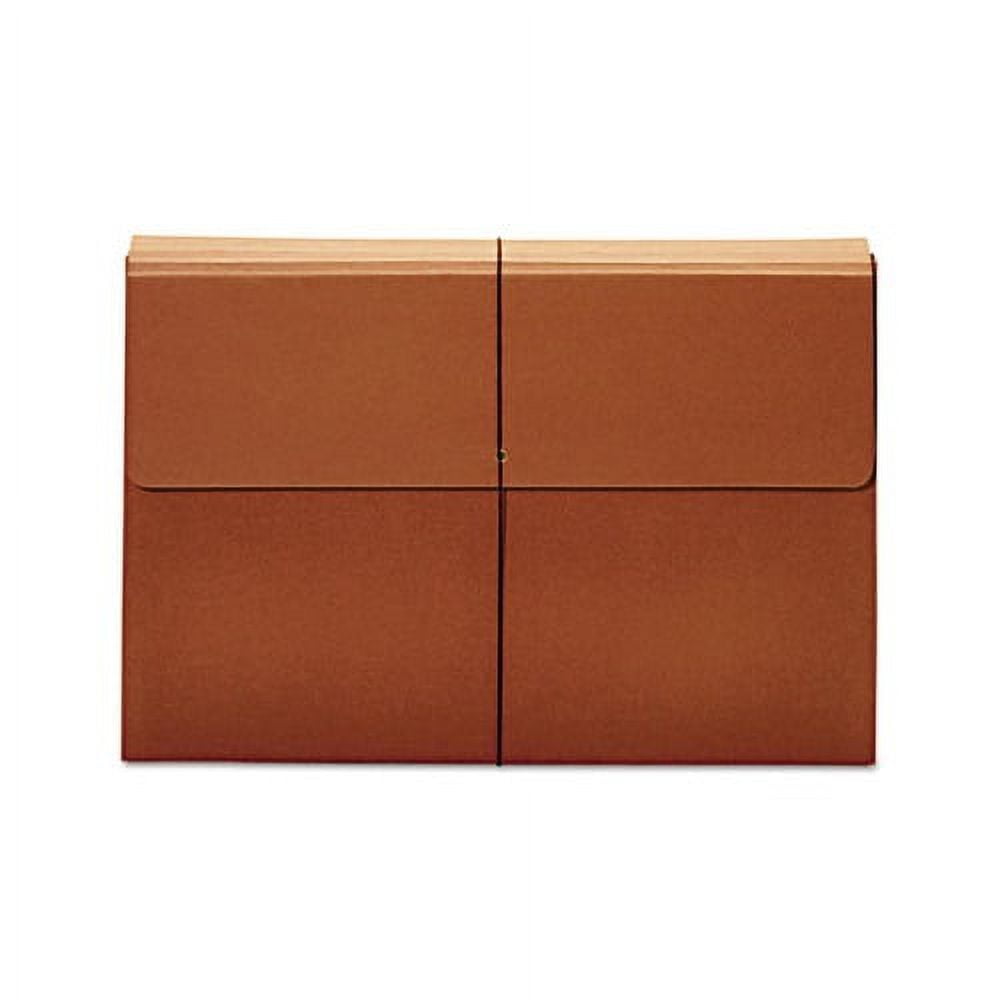 Expanding Wallet 3.5" Expansion, 1 Section, Tabloid Size, Brown