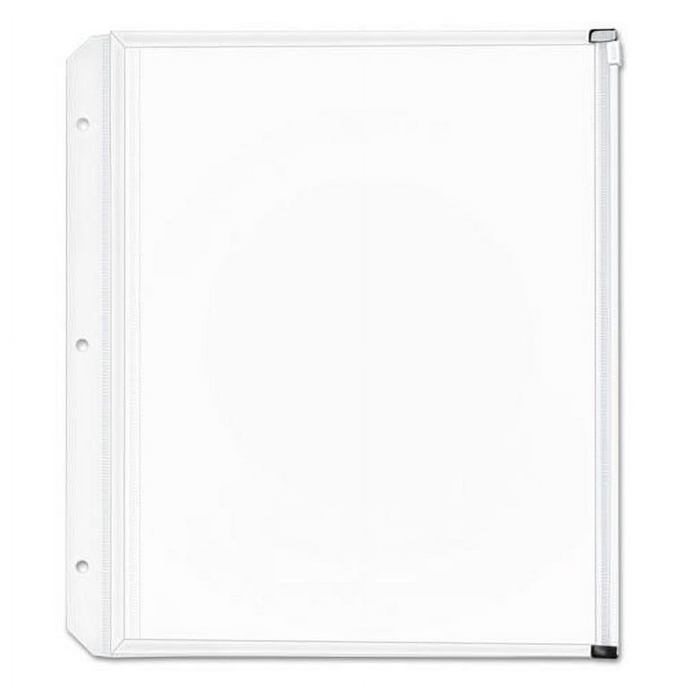Expanding Zipper Binder Pockets, 8.5 x 11, Clear, 3/Pack Expanding Zipper Binder Pockets, 8.5 x 11, Clear, 3/Pack