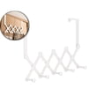 thumbnail image 1 of Expands Over The Door Hook Rack, Heavy Duty No Drill Hooks for Bathroom, Bedroom, Kitchen, Closet - Over The Door Hanger for Towels, Robes, Bags, Coats, 1 of 5