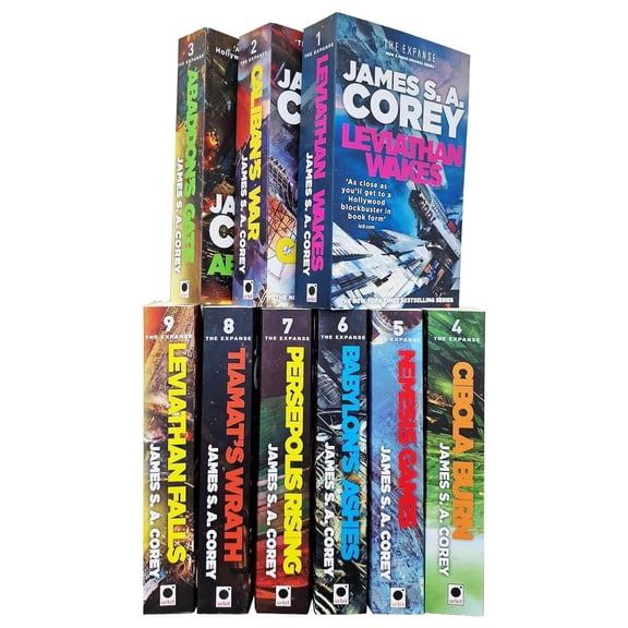 The Expanse Series Collection 9 Books Set By James S A Corey (Leviathan Wakes, Calibans War, Abaddons Gate, Cibola Burn, Nemesis Games, Babylons Ashes, Persepolis Rising & More) [paperback]