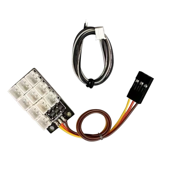 Expansion Board for Tamiya and M24 Lamp Group 10-Way PH2.0 Interface, Shunt Expansion, Plug and Play