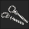 thumbnail image 1 of Expansion Bolts,304 Stainless Steel Expansion Screw Hook Eyebolt Expansion Bolt Loop Swing Hook M6 M8 M10-M20 1pcs Anchor Bolts (Length : 60mm, Size : M10) (Color : 100mm/M16), 1 of 4