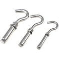 thumbnail image 1 of Expansion Bolts,M6 M8 M10 M12 201 Stainless Steel Expansion Screw Open Cup Lifing Hanging Hook Concrete Anrchor Bolt Anchor Bolts (Size : M8) (Color : M6/), 1 of 4