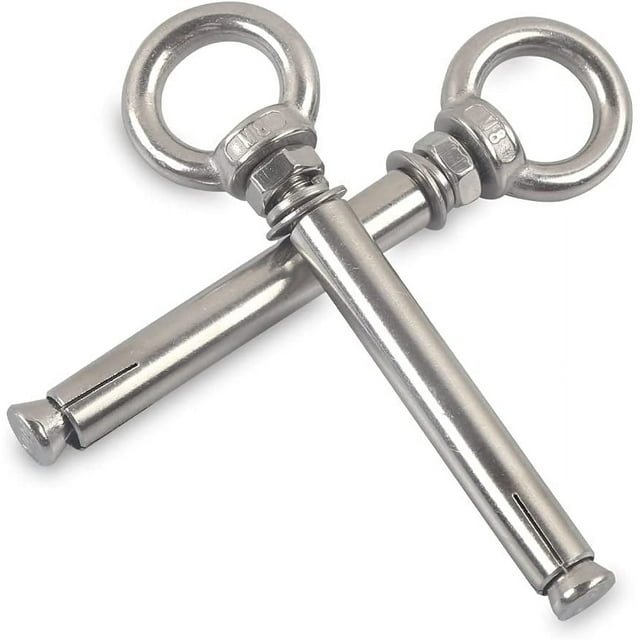 Expansion Bolts M8 x 100mm Steel Sleeve Eye Bolt 304 Stainless Concrete
