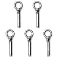 thumbnail image 1 of Expansion Lifting Eyebolt M6x60mm Eye Ring Bolt 3.15" Length 304 Stainless Steel Expansion Bolts with Nuts Eye Hooks Anchor Fastener for Concrete Wall Masonry Ceiling Silver 5Pcs, 1 of 5
