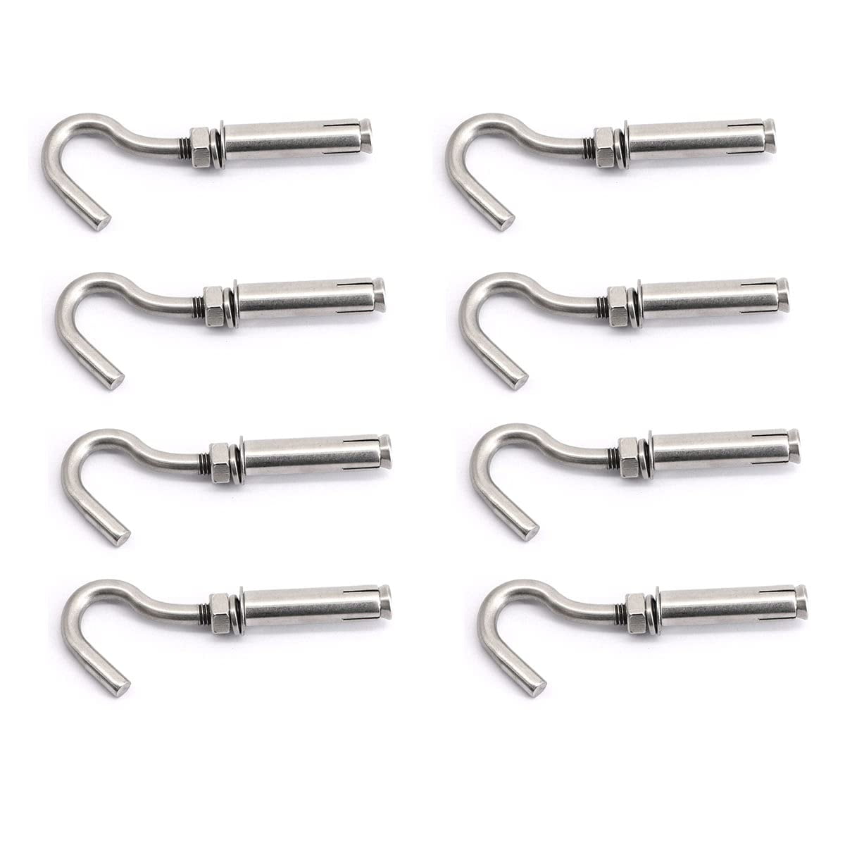 Expansion Screw Bolts Open Cup Hook 304 Stainless Steel Anchor Bolts ...