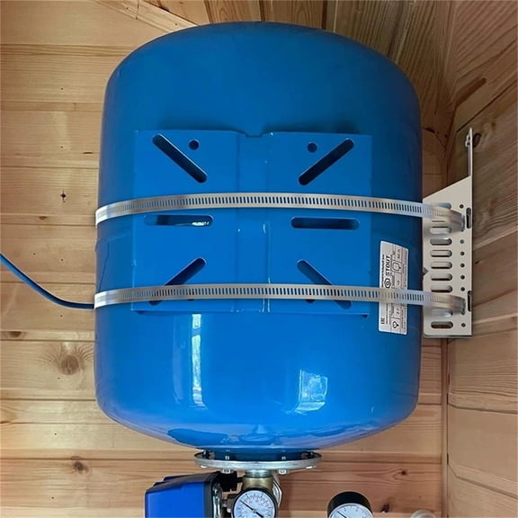 Expansion Tank Mounting Bracket For Hot Water Heater - With 2 Stainless Steel Earthquake Straps, Supports 5-Gallon Tanks Up To 13 Inches Diameter, Secure Wall-Mounted Installation