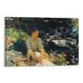 thumbnail image 1 of Expatriate Artist John Singer Sargent The Black Brook Retro Poster Posters Wall Art Painting Canvas Gift Living Room Prints Bedroom Decor Poster Artworks 24x36inch(60x90cm), 1 of 6
